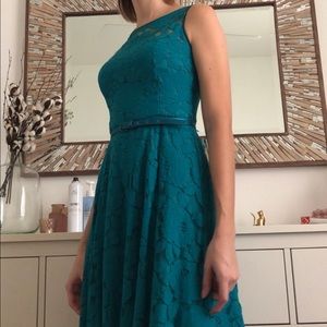 🌸 Evan Picone Teal Lace Fit & Flare 🌸
